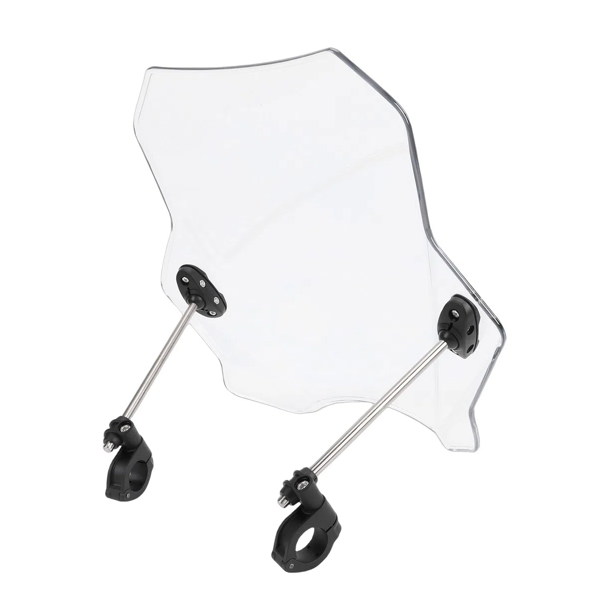Parabrezza Trasparente, Deflettore Antivento Regolabile, Parabrezza in Plastica di Alta qualità per Manubri da 22 Mm, 25 Mm e 28