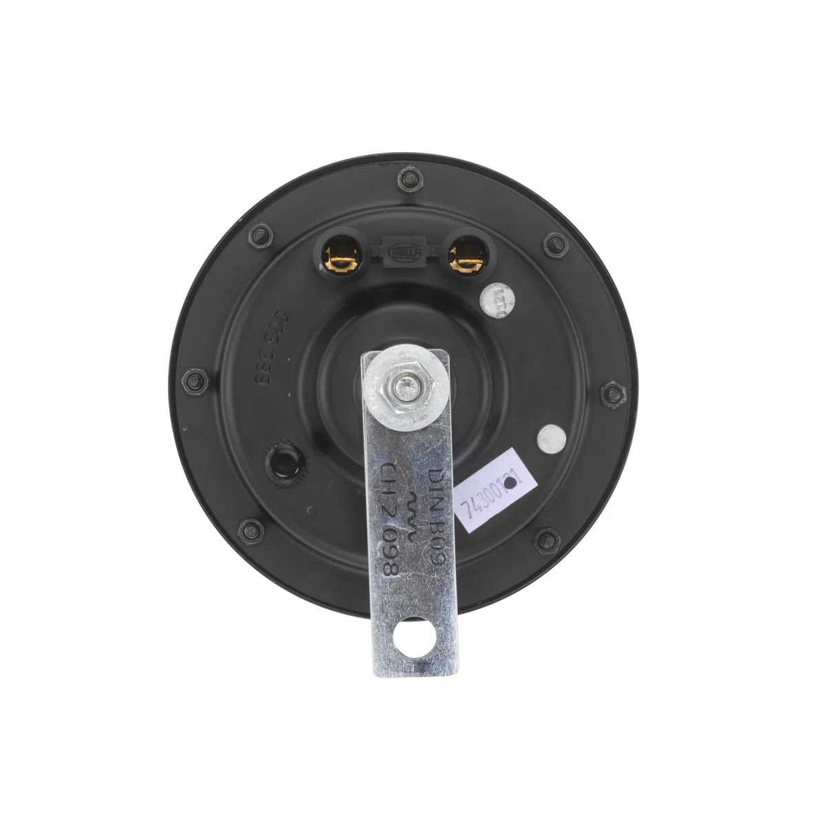 HELLA Clacson,HEAVY DUTY HORN B133,24V,110dB(A),Gamma frequenze,500Hz,Tono alto,elettrico,Colore alloggiamento/sede,nero,Attacco piatto ad innesto,Quantità,1,3AF 003 399-071