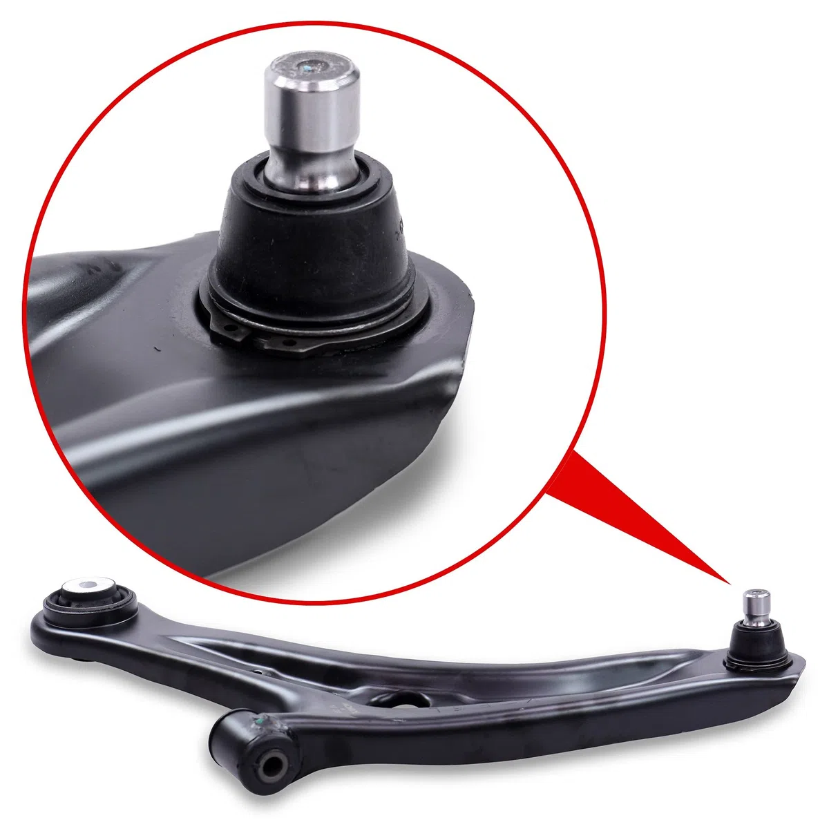 BESTPRICE 2x braccio di controllo asse anteriore sinistro e destro, 2x asta di accoppiamento anteriore Compatibile con FORD FIESTA Mk6 (CB1, CCN), FIESTA Mk6 Van, MAZDA 2 (DE_, DH_)