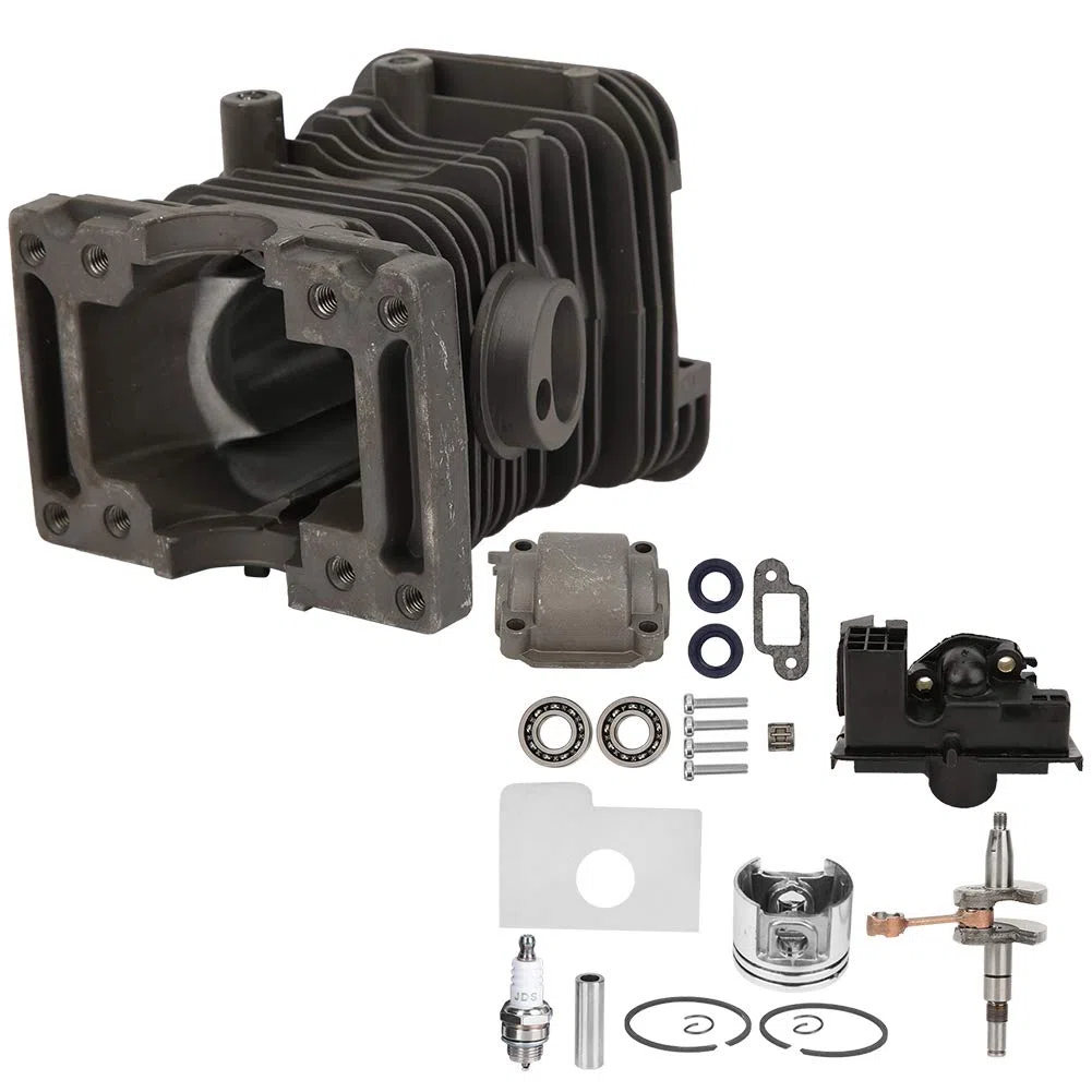 018 MS180 Kit Cilindro Pistone Albero Motore per Motosega, Affidabile Gruppo Cilindro da 38 Mm per Accessori Motosega, Kit Parti per Professionisti, Materiale in Lega di Alluminio