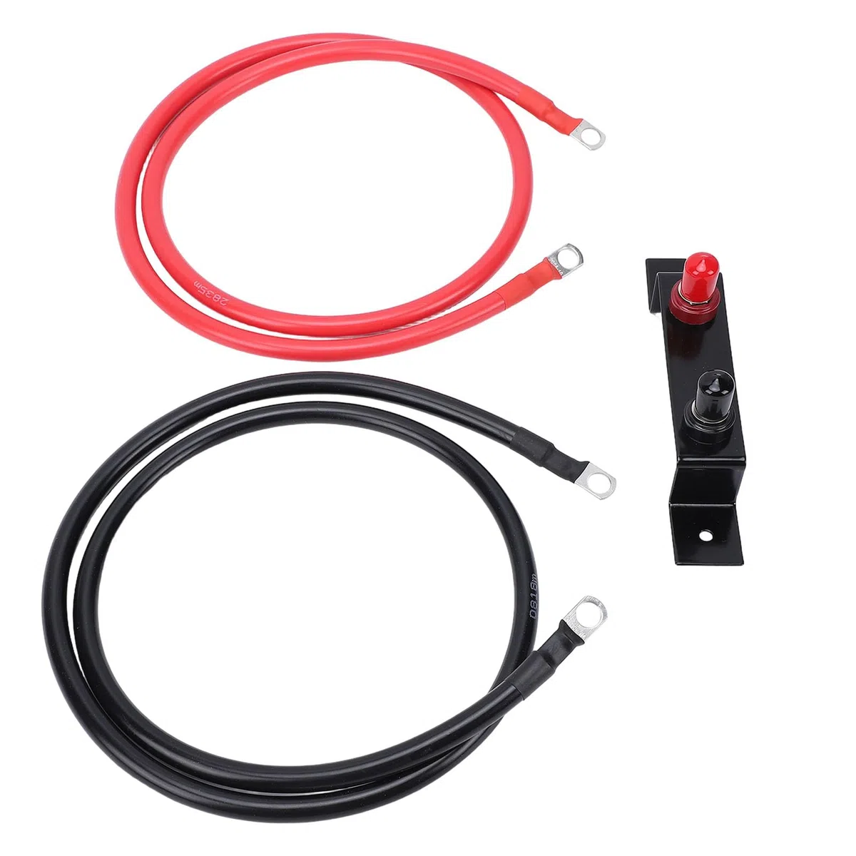 Tbest Kit di Ricollocamento Batteria 4AWG 1,2M, Morsetto di Avviamento Batteria a Distanza, Custodia Antiurto per UTV ATV Auto Rimorchio Trattore Barca