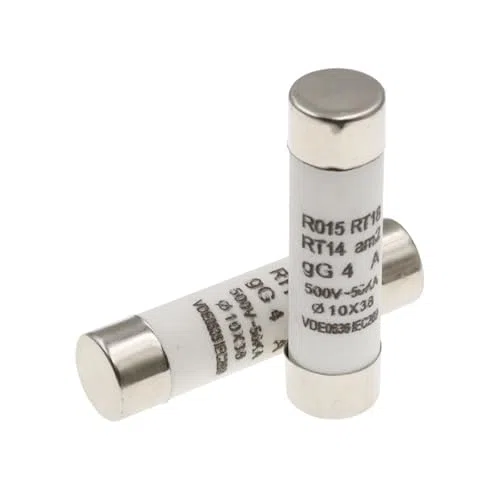 Fusibili A Cartuccia for Tubo In Ceramica, Fusibile Di Rete Domestico In Ceramica Ad Interruzione Rapida 10x38mm 380V/500V 0,5A-50A Confezione Da 100(25A)