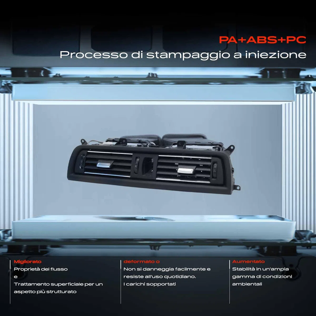 Frankberg Griglia di Valvolaazione Bocchetta dell'aria Compatibile con Serie 5 F10 518-535d xDrive 520-550i xDrive Serie 5 Touring F11 518-535d xDrive 520-550i xDrive Replace# 64229209136