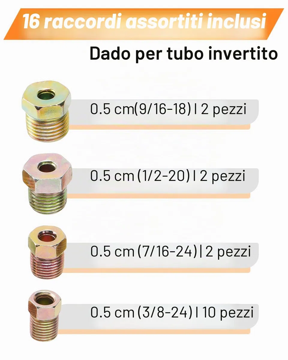 Kit di Torcitura per tubo di Freno, 7m Tubo di Freno Ø 4,75 mm Rame-Nickel Kit, per tubi di rame ed alluminio morbide
