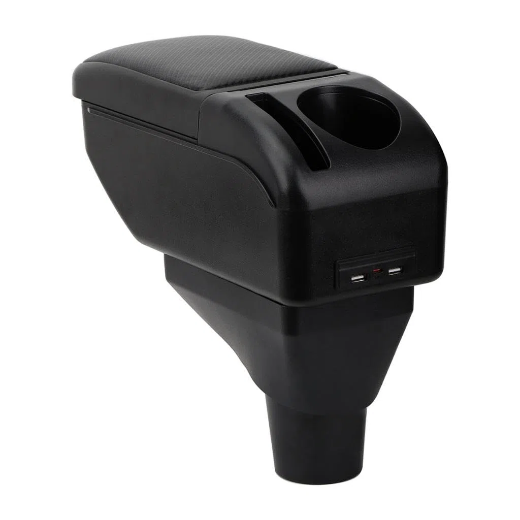 ZENVI Braccioli Compatible with Toyota Aygo X Braccioli 2022-2026 Console Centrale Organizer Immagazzinaggio Scatola Utilizzabile Per Autisti Supporto Gomito (Stile Fibra Carbonio)