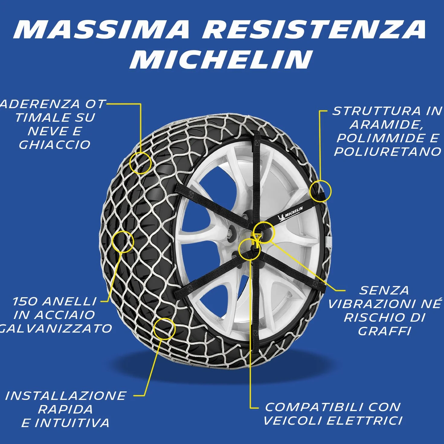 Michelin Easy Grip Limited Catene Neve Composite Rapido Montaggio E16