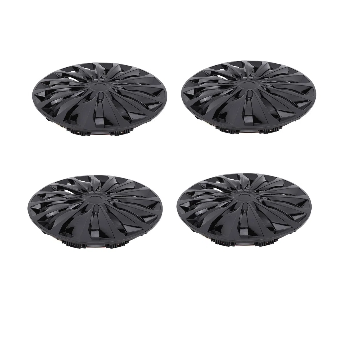aqxreight Copricerchi da 15 Pollici Coprimozzi ABS per Ruote in Acciaio, vestibilità Universale, Antigraffio e Aggiornamento Elegante per Auto, Camion e SUV Set di 4 Coprimozzi R15 Neri (BLACK)