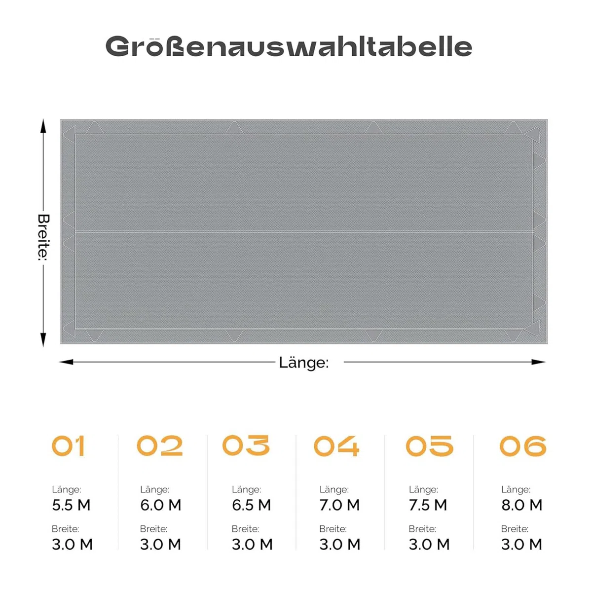 Telone di Protezione del Tetto per Roulotte, 210D Tessuto Oxford Resistente ai Raggi UV/Acqua/Polvere/Traspirante Protezione dal Gelo, con Cinghie retrattili,001,13x3M