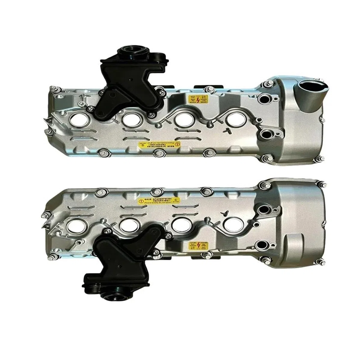 Guarnizione Coperchio Punterie 11127848153 11127848154 Coperchio Valvola In Alluminio Con Guarnizione Bulloni Separatore Olio Per BMW 1E90 E92 E93 S65 Per M3(A Pair)