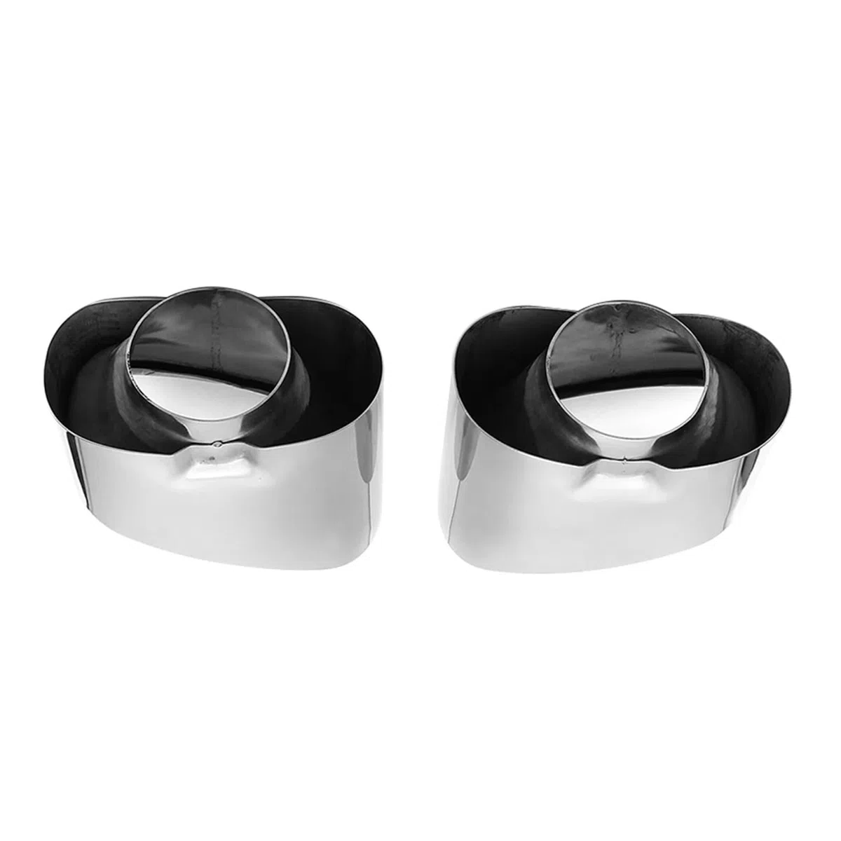 Per BMW X5 E70 2000-2007 Al 2016 2 Pezzi Terminale Di Scarico Doppio In Acciaio Inossidabile Cromato Copertura Tubo Scarico