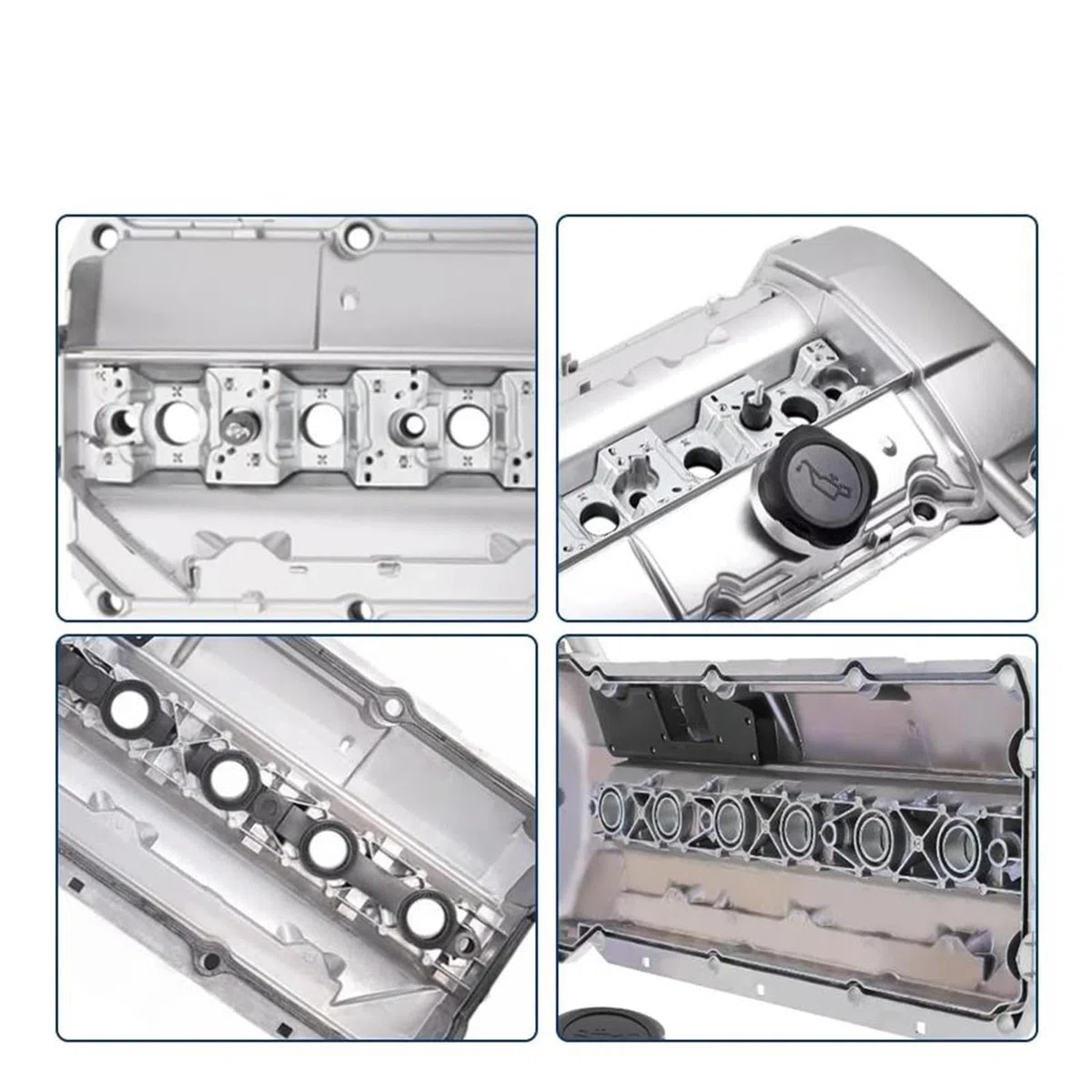 Guarnizione Coperchio Punterie 11121432928 Coperchio Valvola In Alluminio Con Guarnizione Per BMW Per M54 Per M52 E39 E46 525i 528i 325i 328i 330i X5 Z3 2.5L 2.8L 3.0L