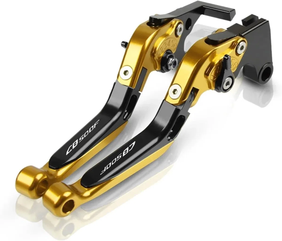 Compatibilità con CB500F CB 500F CB500X 2013 2014-2021 Motociclo Regolabile Leva della Frizione Manello pieghevole estendibile (Oro)