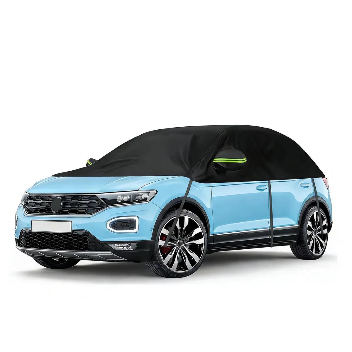Semi copriauto di ricambio adatto per VW Tiguan SWB T-ROC T-Cross Renault Captur, universale, protezione solare mezzo garage impermeabile, semi-garage auto, resistente ai raggi UV, protezione da