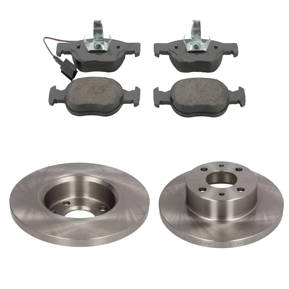 KIT FRENI ANTERIORI compatibile con FIAT PUNTO (188, 188AX) - DISCHI + PASTIGLIE OEM: FDB1040, FDB1040B, FDB1160 | 15857 |SOSTITUZIONE DIRETTA|BASSA POLVERE|SILENZIOSO
