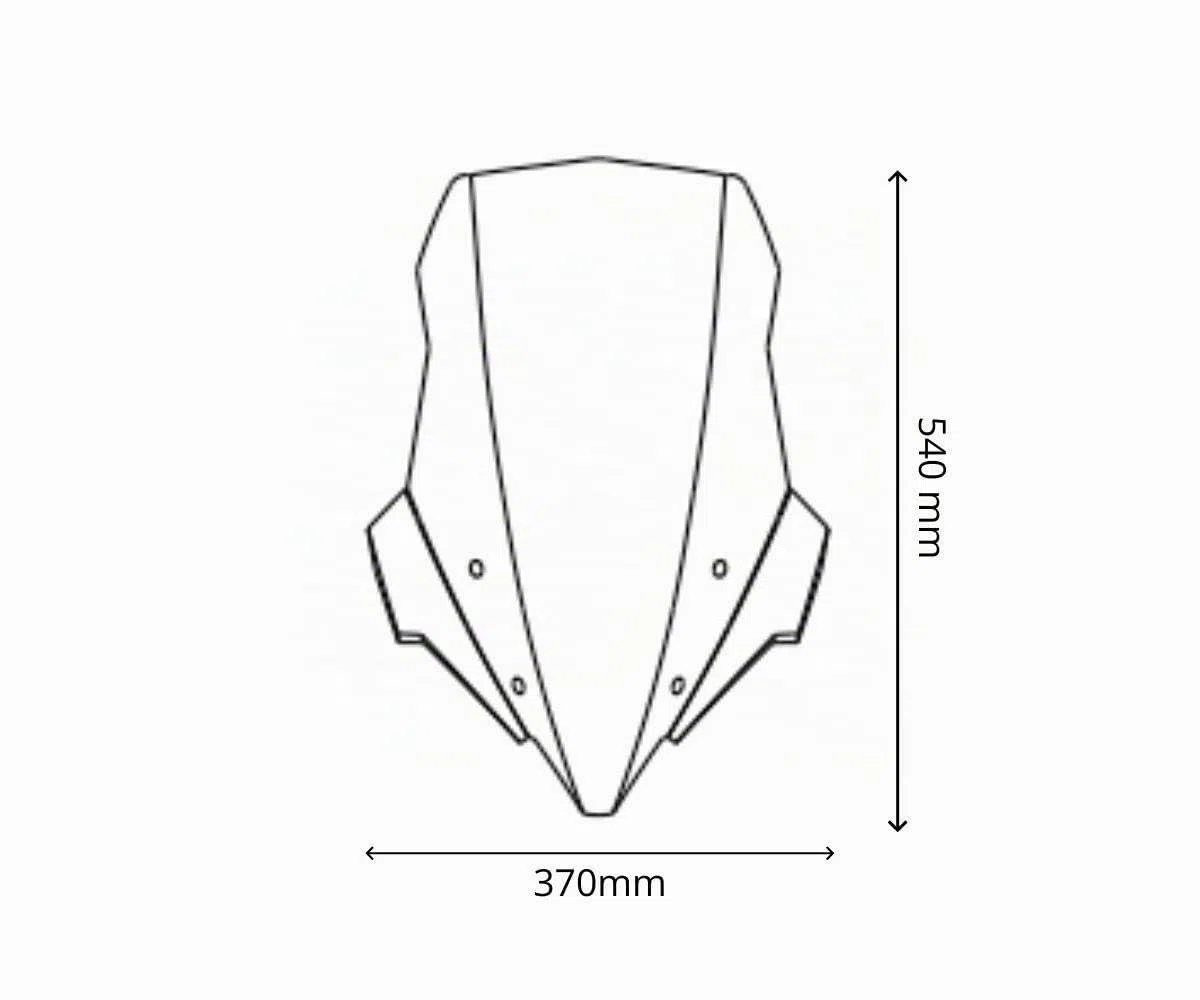 Cupolino Parabrezza Plexiglass JD9 TOURING Trasparente COMPATIBILE CON BENELLI TRK 702/702 X 2023-2026