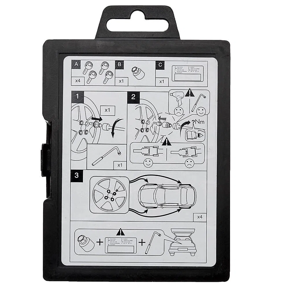 COMPATIBILE CON SUZUKI Swift dal 2017 in poi RA/E BULLONI ANTIFURTO-RAPINA-SCASSO ANTI-THEFT PER AUTO KIT PERNI VITI CERCHIO LEGA