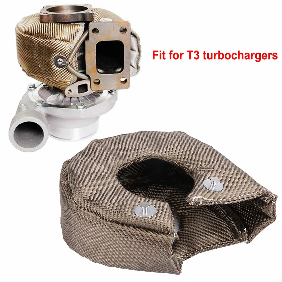 Coperta Turbo, Scudo Termico Termico Turbo con Molle di Fissaggio, Involucro Turbocompressore per Turbocompressore T3 GT25 GT28 GT30 GT32 GT42 T4 (T3 T3)