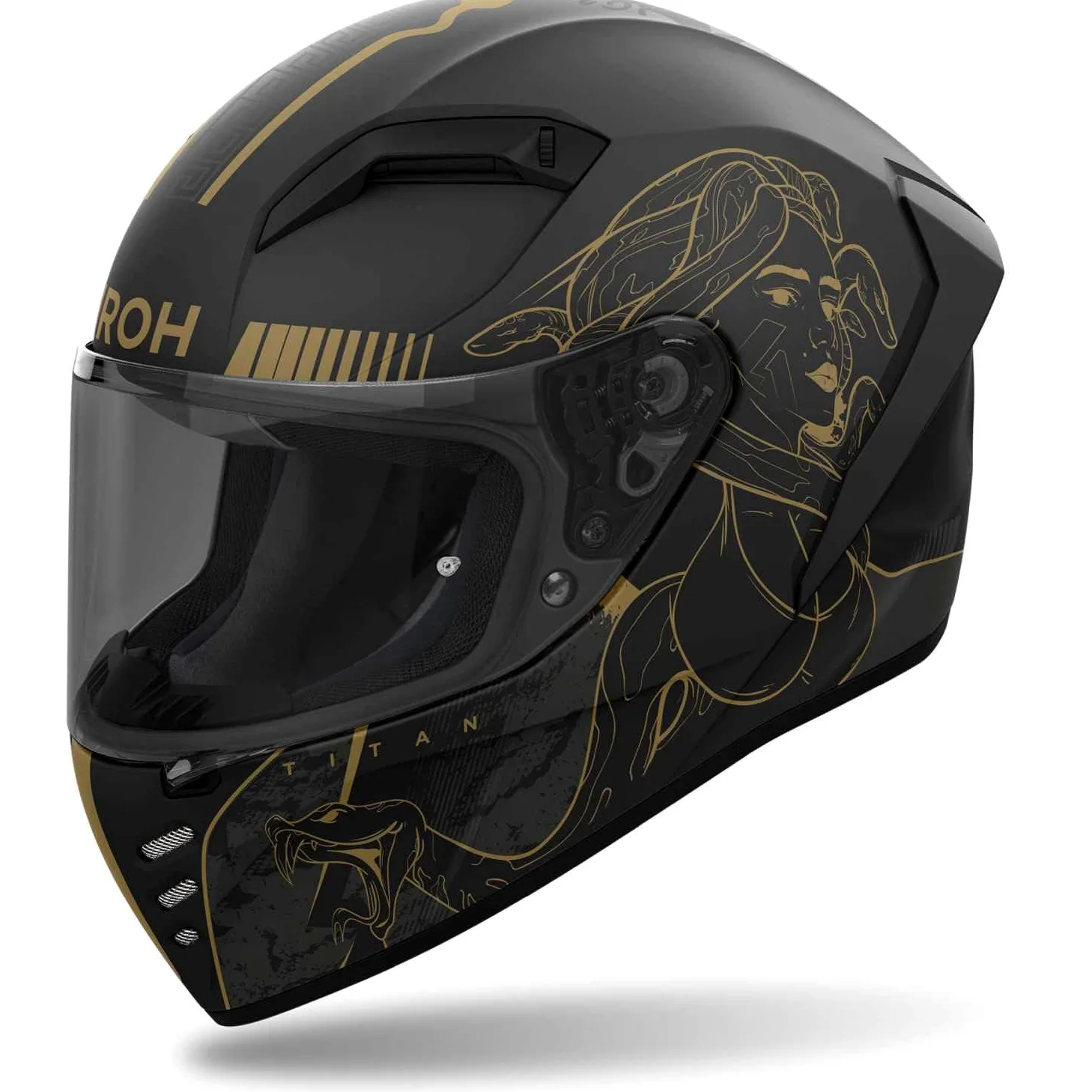 CASCO AIROH INTEGRALE CONNOR TITAN MATT XS