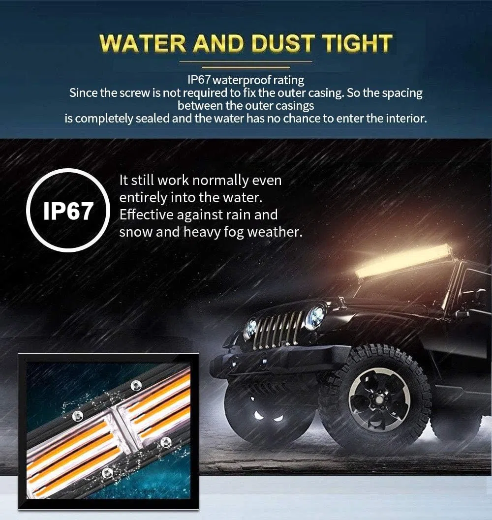 Dinfu 60W LED lampeggiante Luce Stroboscopica Ambra lampeggiante di Emergenza Orange per Camion…