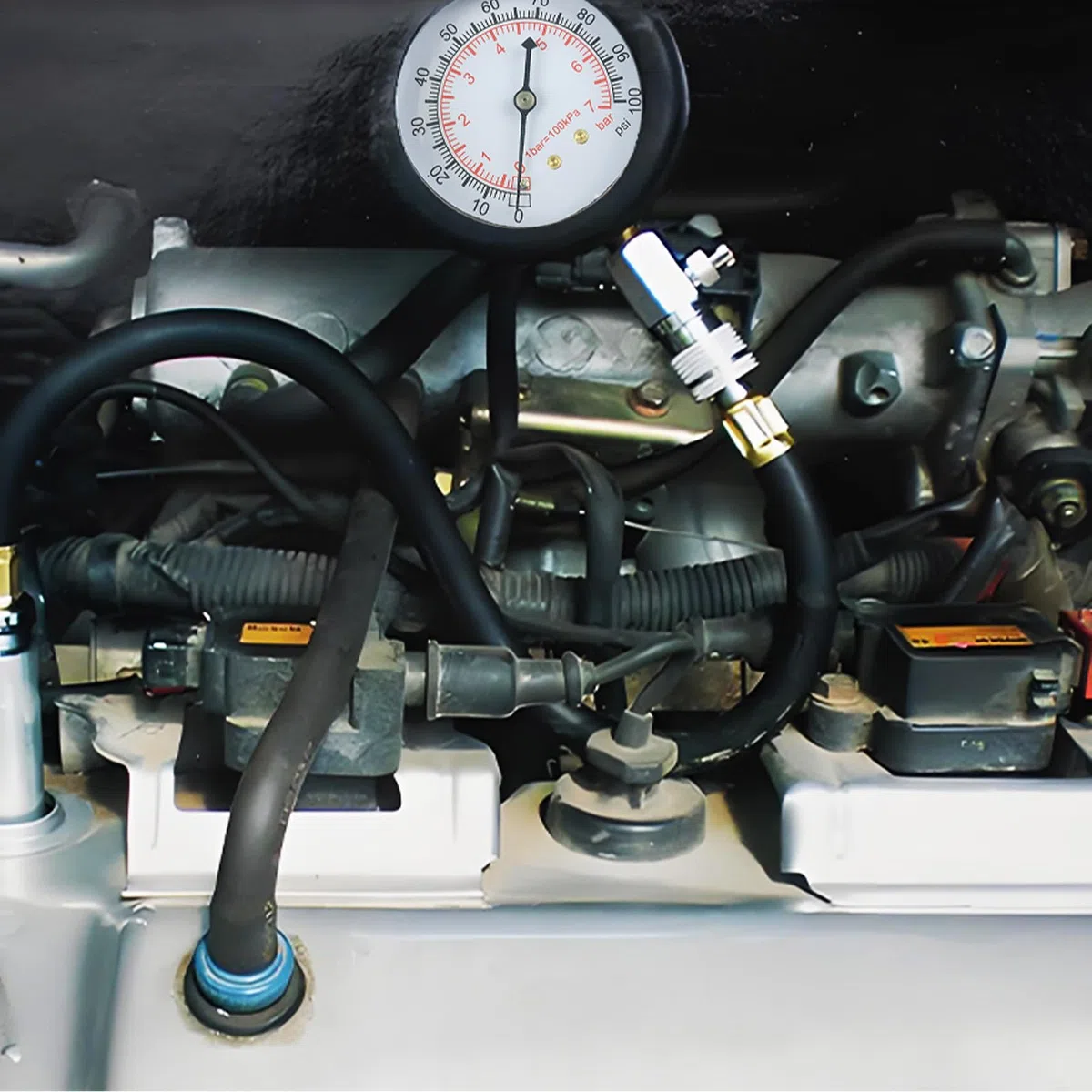 Kit Tester Compressione Cilindri Tester Cilindri Per Auto | Test Custodia Tubi Lunghi Doppia Strumento Diagnostico Auto per Camion Officine Riparazione