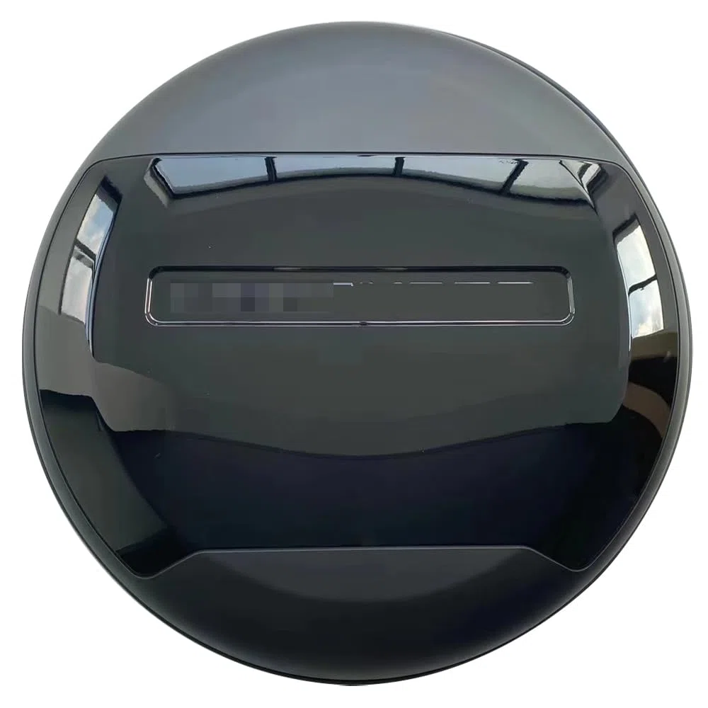 Copertura per ruota di scorta adatta per Land Rover Defender 110 90 130 2020 2021 2022 0223 2024 ABS (Santorini nero opaco nero)