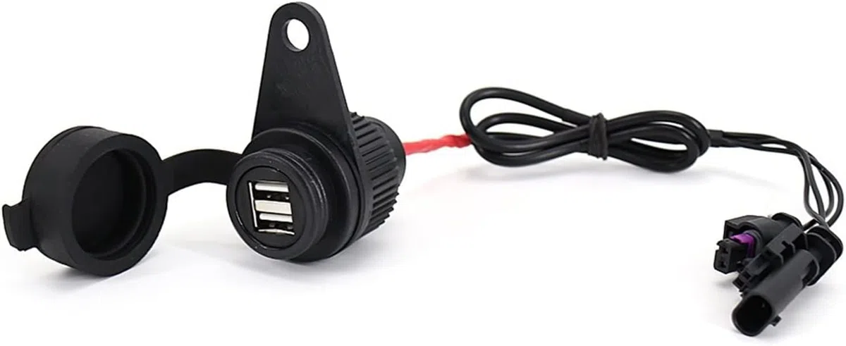 Interruttore di controllo del finestrino dell'auto Staffa di navigazione per moto Dual USB per caricabatterie per adattatore presa di corrente con linea senza perdite per supporto per telefono B&MW S1