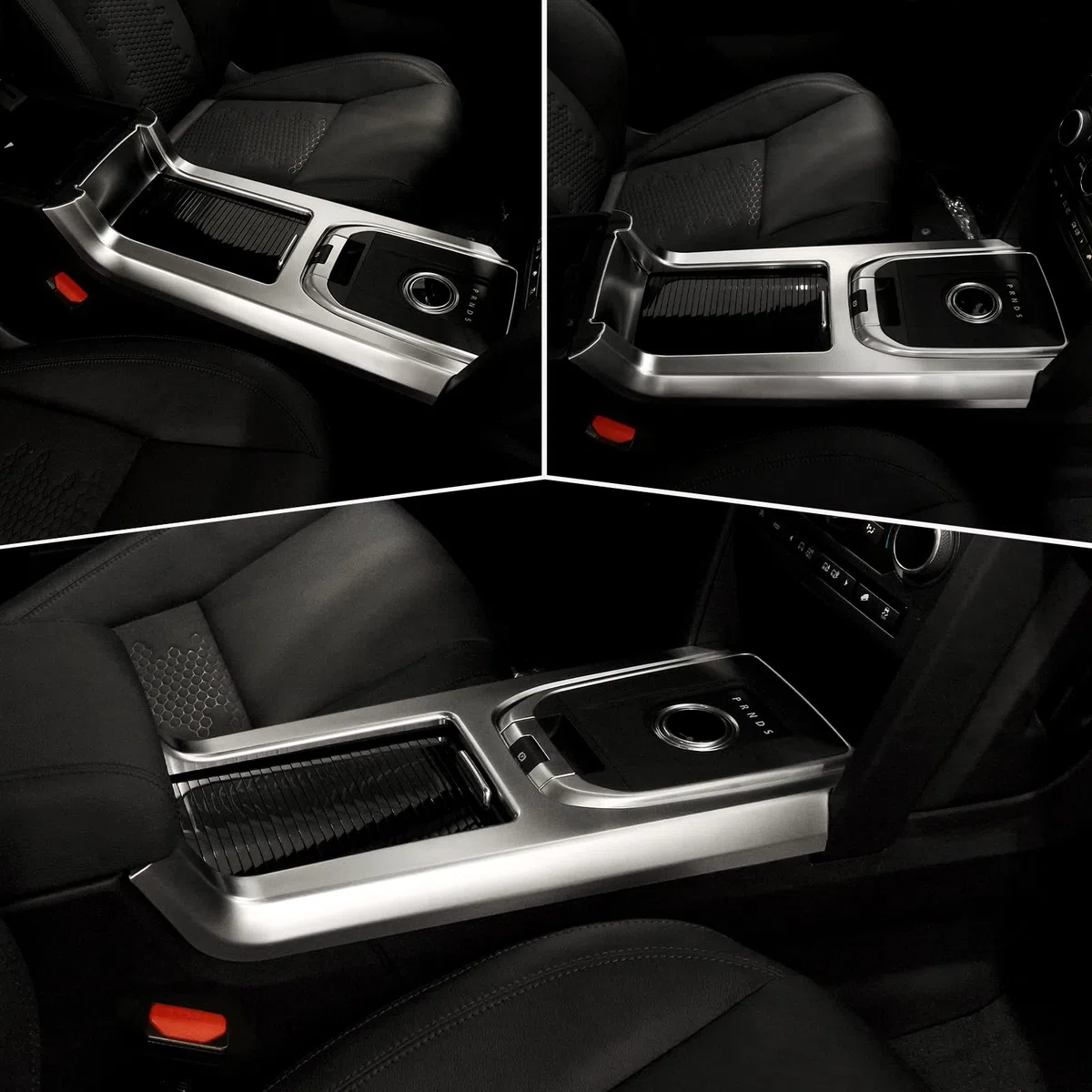 BEINSTOCK Adesivo in ABS argento opaco per interni del cambio, per Discovery Sport 2015 2016 2017 2018