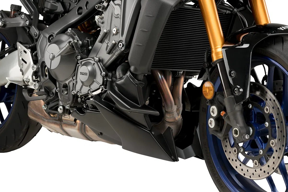 Puig 20646J Carena Inferiore aerodinamica per Motocicletta Realizzata in ABS e Alluminio ad Alta Resistenza con Design Sportivo e Protezione del Motore, Nero Opaco