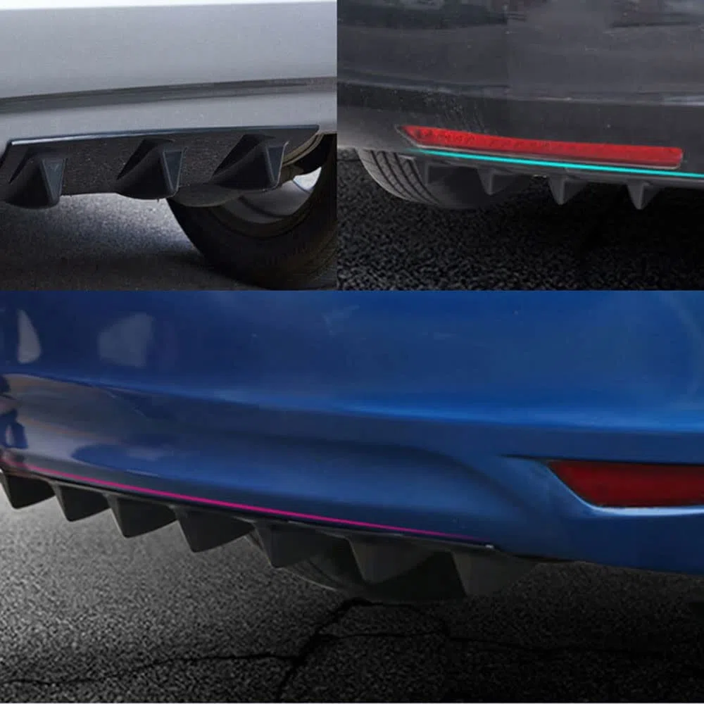 Diffusore Paraurti Posteriore Auto per Audi A1 A3 A4 A5 A6 A7 A8 B6 B7 B8 B9 C6 C7 C8 D3 D4 D5 D6,Spoiler Posteriori Diffusore Labbro Posteriore Modifica Accessori,A/7fin