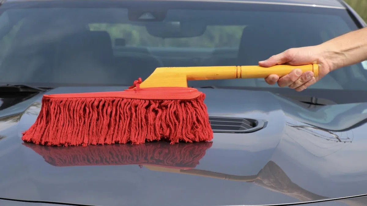 California Car Duster CCD-Original Standard Car Duster con Manico in Legno
