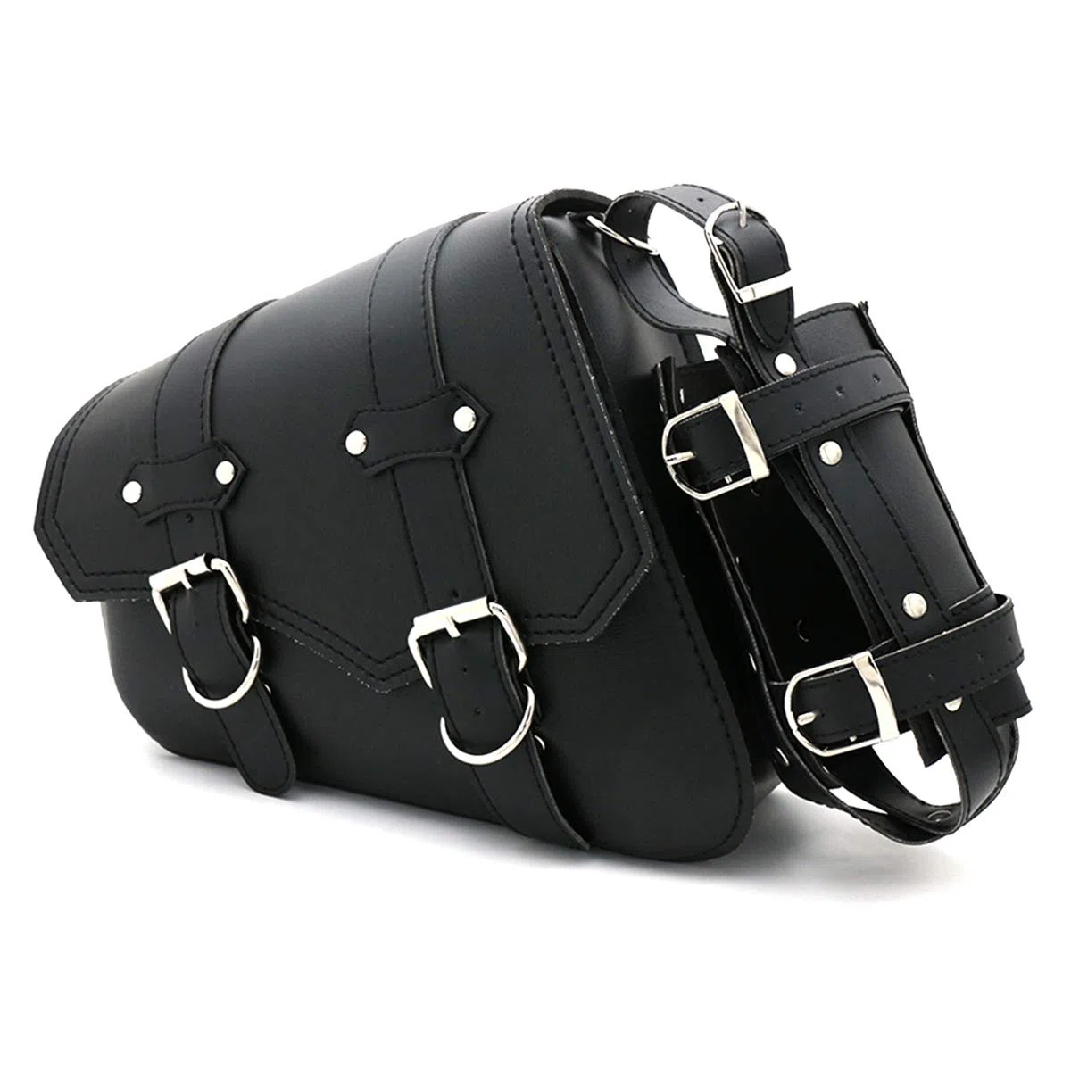 Borsa Universale per Sella Moto in pelle PU, Tasche Laterali per Attrezzi per borsa da sella -Lato sinistro