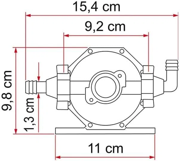 FIAMMA - Vaso d`espansione Universale A20 Fiamma per Pompa Aqua8 Camper Caravan - 61260
