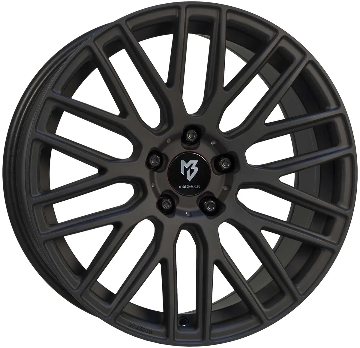 4 cerchi MB Design KV4 9.0Jx20 ET40 5x112 nero opaco compatibile con BMW 2 X1 X2