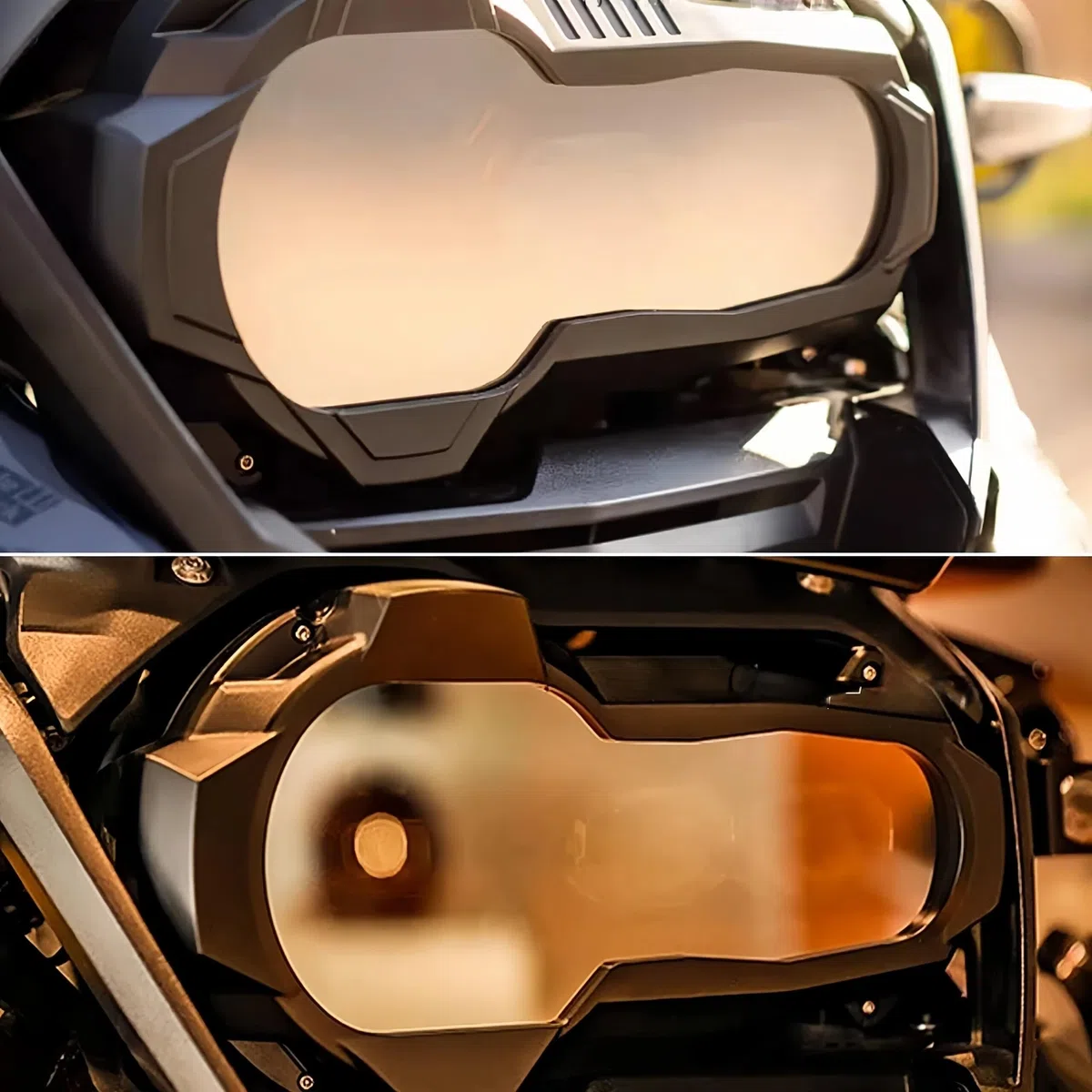 Adatto per BMW R1250GS Adventure/ R1250GS (2018-2024) Accessori per moto Protezione faro anteriore Copertura protettiva per faro anteriore per R1200GS LC Adventure (lenti riflettenti)