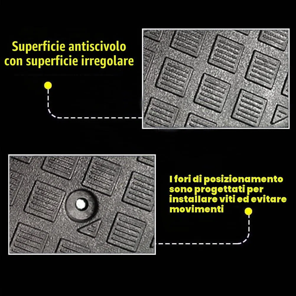 Rampa di Marciapiede in Gomma, Colore Casuale Rampa di Soglia per Auto Automatica Rampa di Marciapiede Portatile in Plastica Soglia Antiscivolo