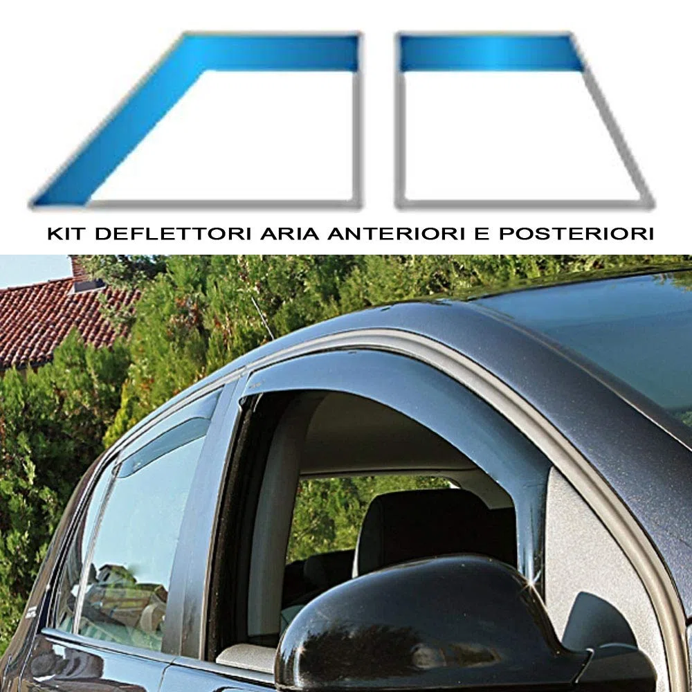 ANTIVENTO COMPATIBILE CON FREEMONT 5 PORTE DAL 2011 IN POI FUME COPPIA ANTERIORE E POSTERIORE