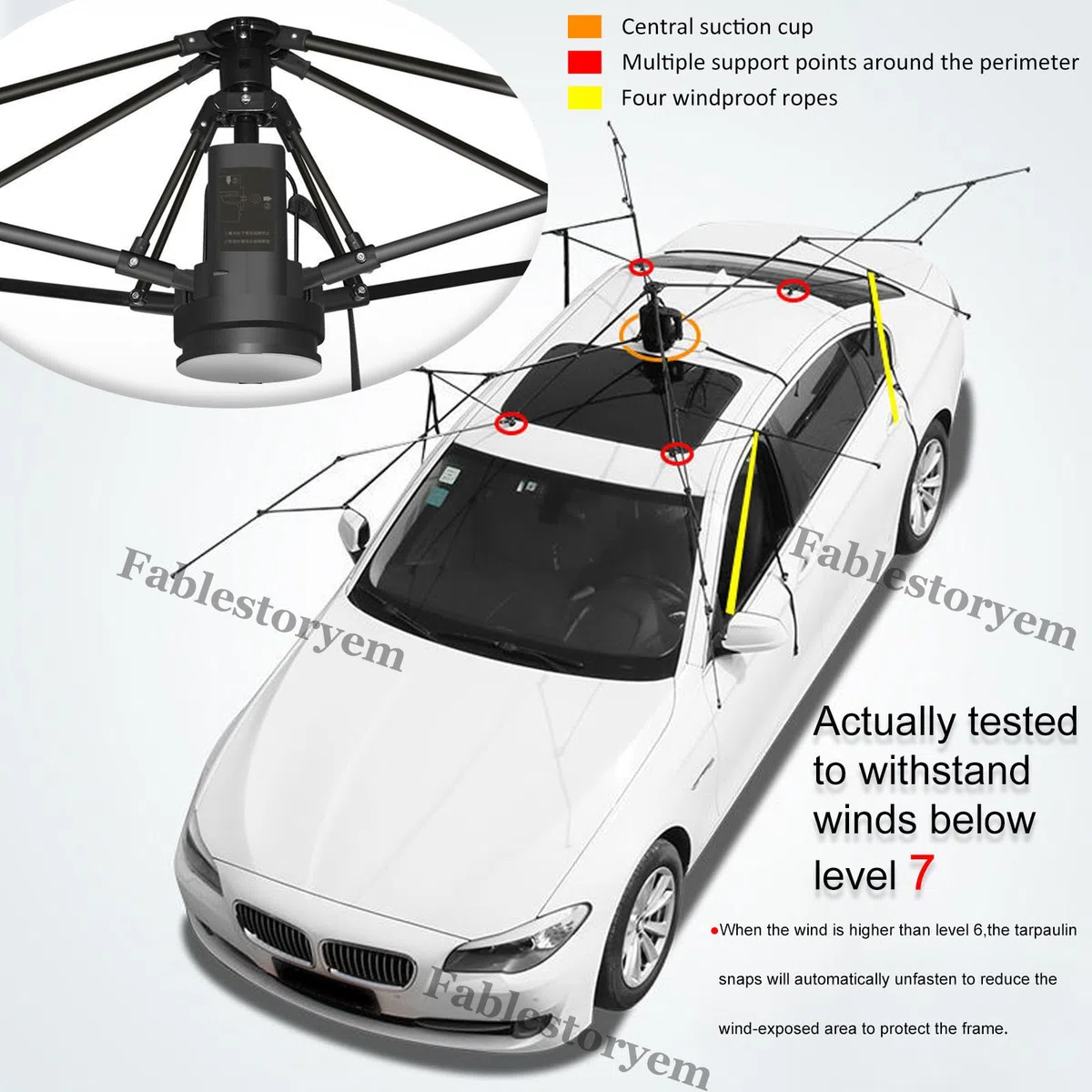 Ombrello Parasole Completamente Automatico per Auto, Parasole Pieghevole Elettrico per SUV con Isolamento Termico Telescopico, Telecomando Automatico, Uso Esterno,Silver gray-4.8m/189''