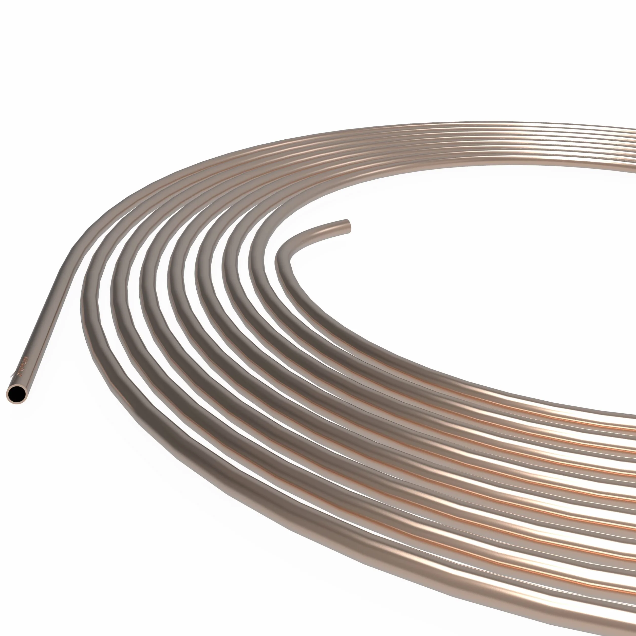 Tubo di Freno Ø 4,75 mm Rame-Nickel Tubi dei Freni di Cupronickel 1m - 10m selezione: 10m metri