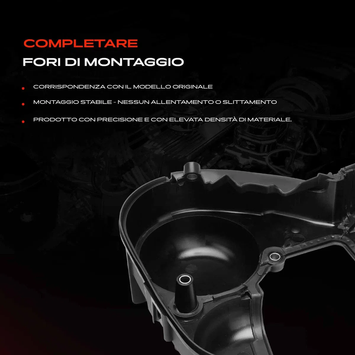 Frankberg Coperchio della cinghia di distribuzione BM5G6P073FA | Compatibile con: Fiesta VI CB1 CCN, KA+ FK UK, Ecosport, K.u.g.a II DM2