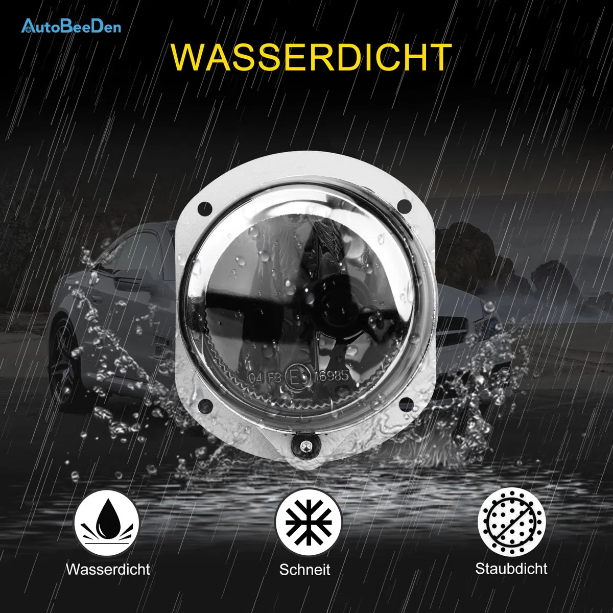 Fendinebbia compatibile con Mercedes Benz W164 W251 V251 R230 C209 C216 A209 S204 W204 W211, (Classe C CLK E M R S SL), 2002-2014, adatto solo per paraurti pacchetto AMG (Fumo Nero)
