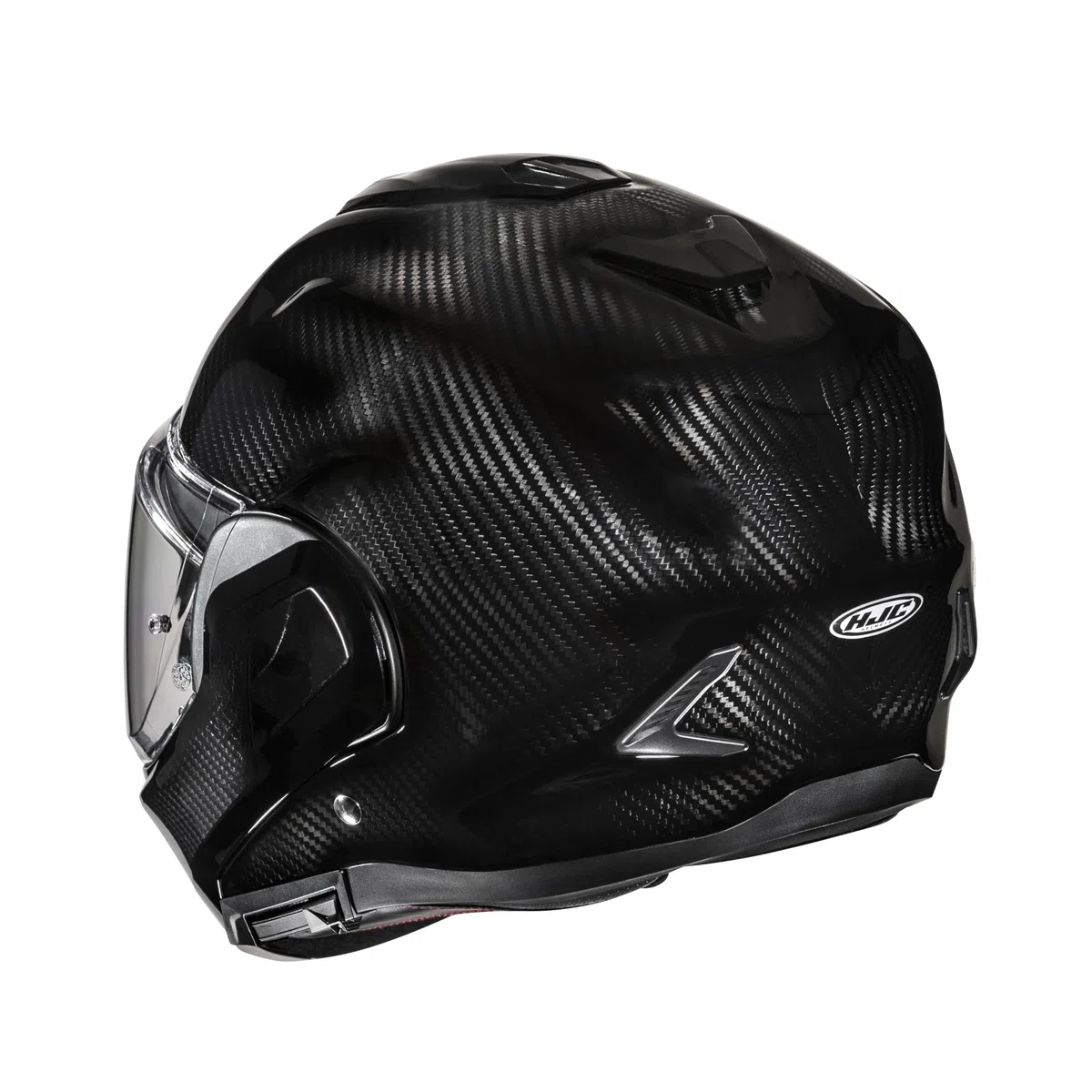 HJC, Casco Moto Modulare F100 CARBON Black, M