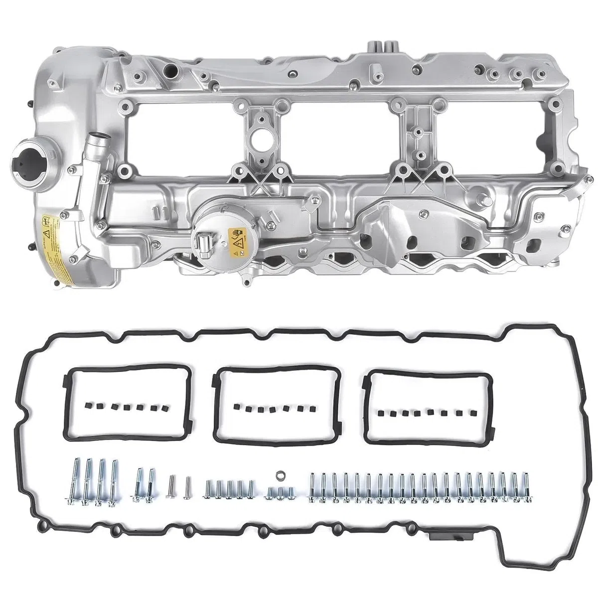 Coperchio Valvola Motore 11127570292 Coperchio Valvola In ALLUMINIO Con Guarnizione E Cappuccio Per BMW Per 135i 335i 535i 640i 740i X3 X5 N55 coperchio punterie