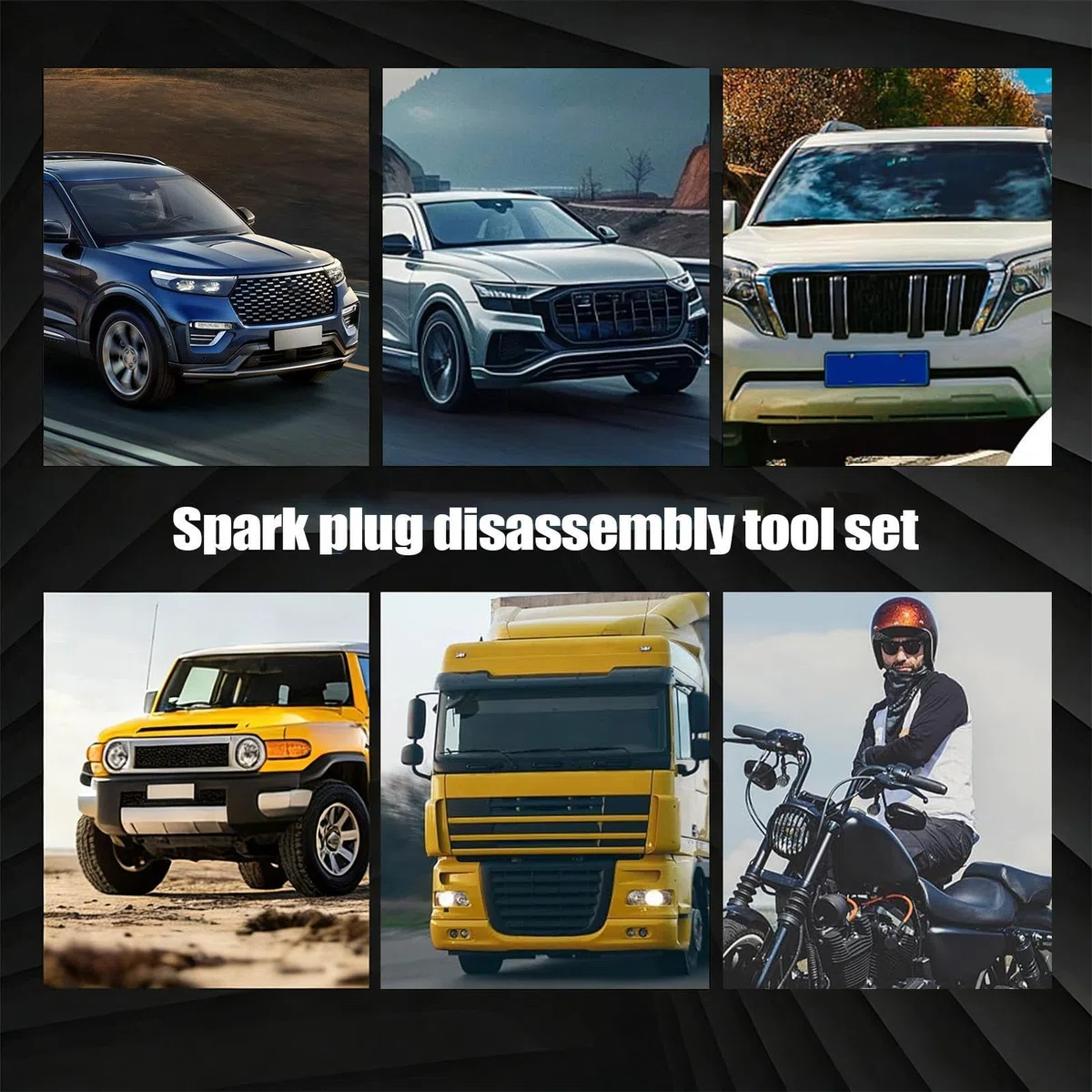 Strumento di rimozione della spina del motore, 16 pezzi M8 M10 con custodia, strumento di rimozione della spina del motore, per professionisti tecnici garage manutenzione stagionale
