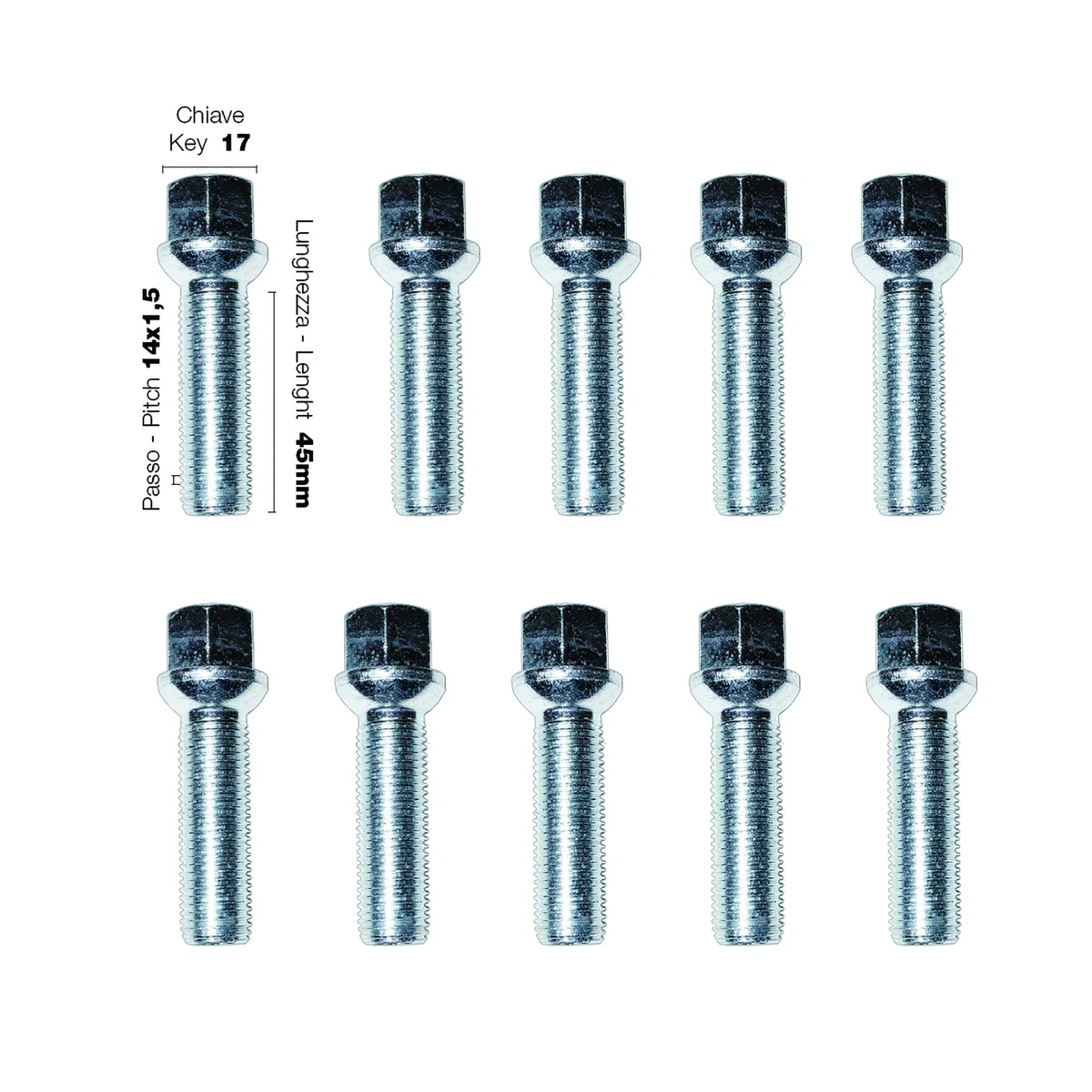 Simoni Racing DR044/B15 Distanziali Ruote 16 mm per Cerchi Originali, con bulloni in Acciaio, Per Audi, Seat, Skoda, Volkswagen