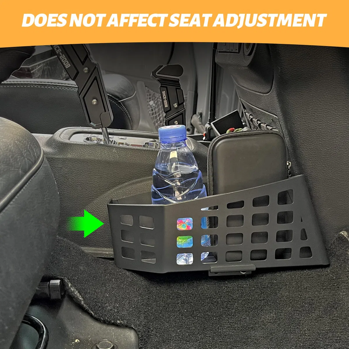 MAIKER - Scatola portaoggetti in metallo JK per console centrale di trasmissione automatica, vassoio per ingranaggi compatibile con Jeep Wrangler JK JKU 2011-2018, stile tattico