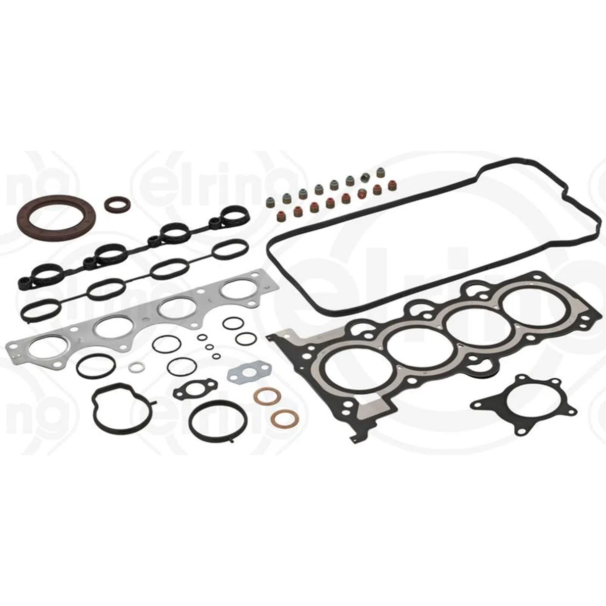 ELRING 877.191 Kit guarnizioni motore con paraolio-albero a gomiti con guarnizione tenuta stelo valvola | Compatibile con: HYUNDAI ACCENT IV Stufenheck, ELANTRA IV Stufenheck, i20 I, i30, i30 Coupe, i30 Kombi, ix20