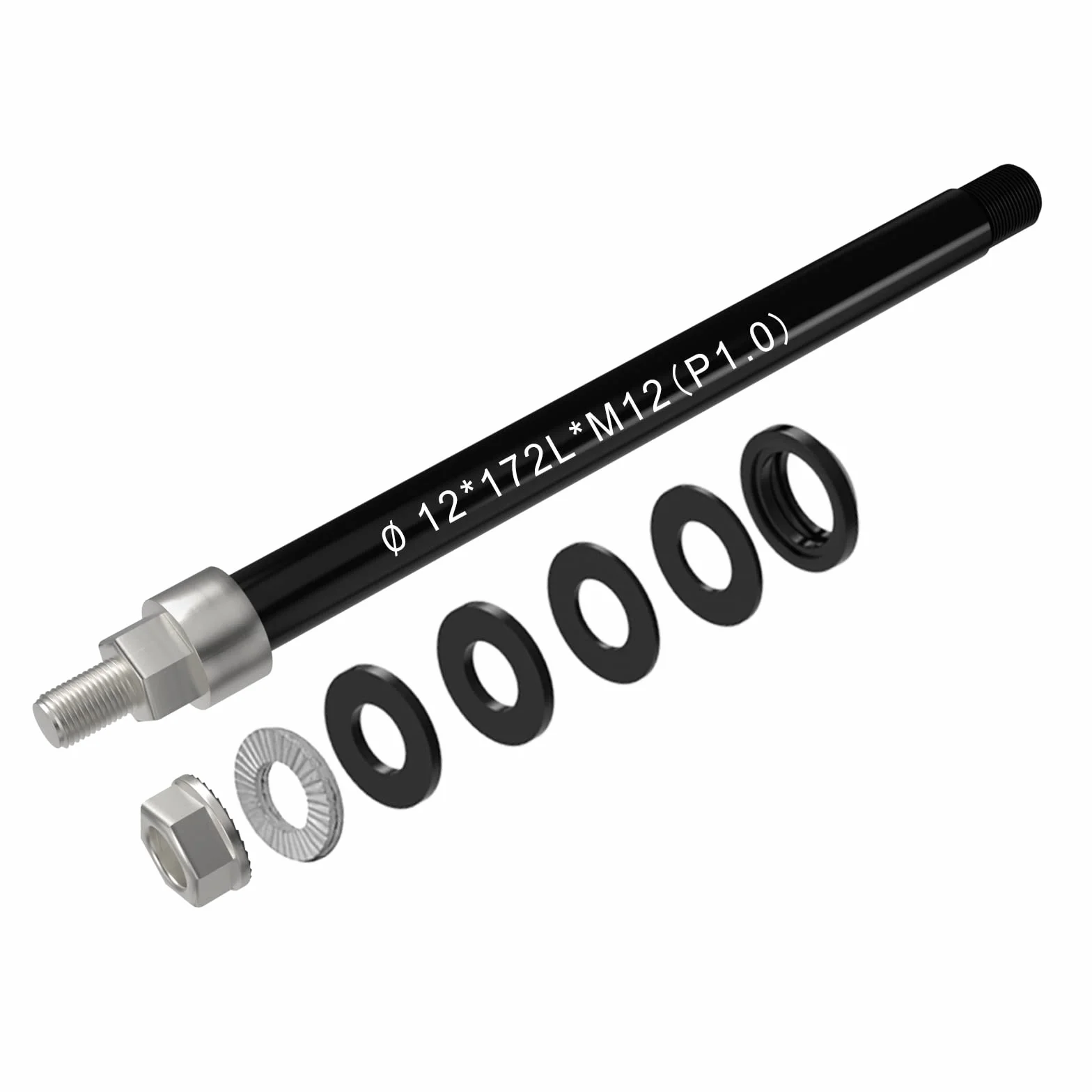Adattatore Perno Passante Attacco Rimorchio Bicicletta, Adattatore Perno Passante BiciclettaM12 x 1,5-170 mm/M12 X 1,0-160-172 mm