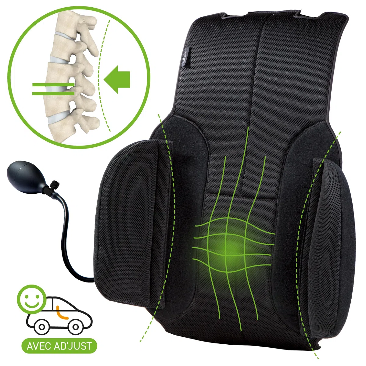 ad'just - Cuscino Lombare per auto