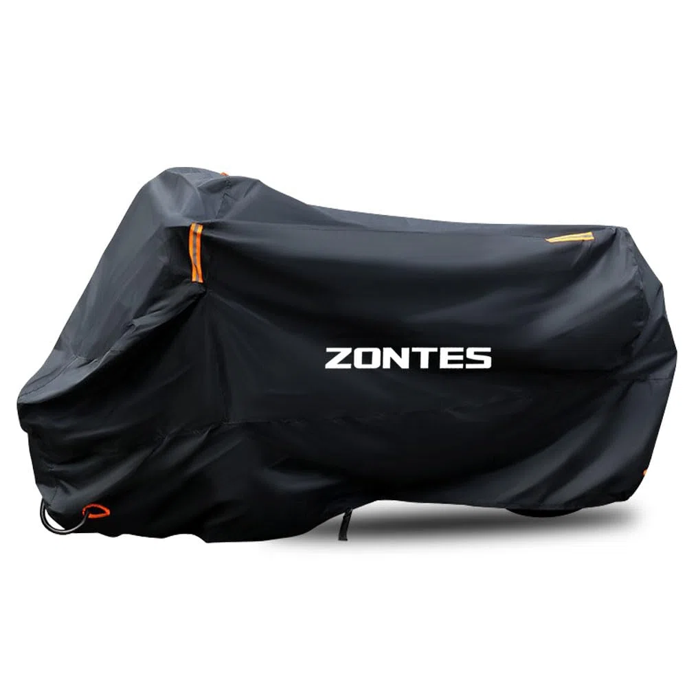 Telo coprimoto impermeabile antipolvere antipioggia antivento anti escrementi di uccelli strisce riflettenti 210D poliestere antifurto per scooter ZONTES 368g G1-125 368G (295 * 110 * 140cm)