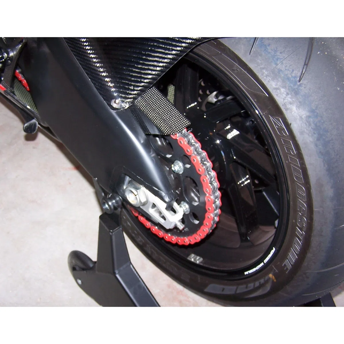 DreamMotion Motocicletta rossa trasmissione catena pozzo sporco bicicletta quattro ATV 520 spazio 120 collegamento non O anello